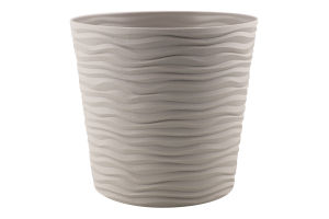 Горщик д/квітів Фьюжн 1,6л какао з вставкою низький d16*14,5см арт115087 Алеана