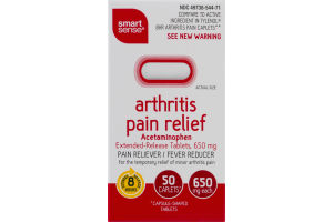 Smart Sense Arthritis Pain Relief Acetaminophen Caplets - 50 CT