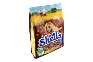 Пластівці зернові з какао Choco shells Bona Vita м/у 375г
