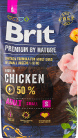 Корм д/дорослих собак малих порід S з куркою сухий 8кг Бріт Преміум