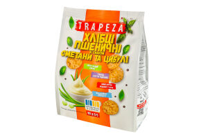 Мини-хлебцы пшеничные Сметана и лук Trapeza м/у 90г