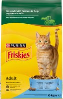 Корм сухий для котів з лососем і овочами Friskies м/у 10кг