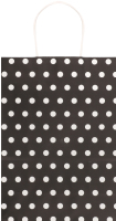 Пакет паперовий Горошини крафт 16*22*8см Мета Друк