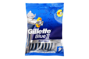 Станки для гоління одноразові Maximum Blue II Gillette 8шт