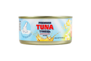Тунець шматочками у соняшниковій олії Polar Seafood з/б 185г