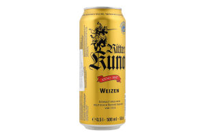 Пиво Ritter Kuno Weizen 0,5л з/б 5,4% И231 (Німеччина)