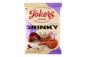 Гренки ржано-пшеничные Чеснок Jokers м/у 80г