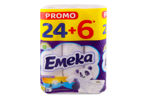 Папір туалетний 3-х шаровий Paradise Emeka 30шт