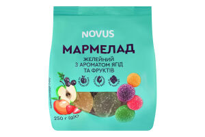 Мармелад з аромат. ягід та фр.Novus 250г