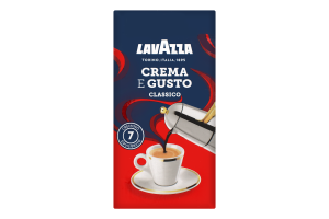 Кава натуральна смажена мелена Crema e Gusto Classico Lavazza в/у 250г