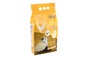 Наполнитель кошачий белый Vanilla perfumed Super Premium VanCat 5кг