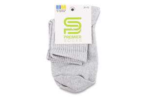 Шкарпетки Premier socks Економ сер рез сірі р20-22