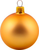 Куля новорічна золота скло 6см Галімпекс