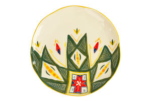 Тарелка d23см Зеленая Пасха Покутська кераміка 1шт