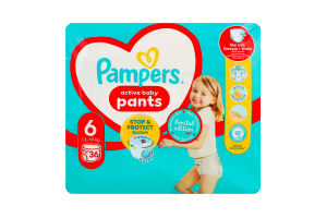 Трусики-підгузники для дітей 14-19кг 6 Pants Pampers 36шт