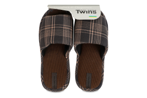 Тапочки домашние мужские клетка Twins Home Style №14323 40-45