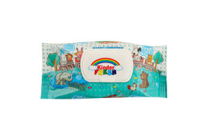 Серветки вологі дитячі 120шт з клапаном Kinder Fresh