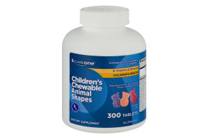 CareOne Children's Chewable Animal Shapes Dietary Supplement Tablets - 300 CT
