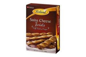 Roland Puff Pastry Crisps Swiss Cheese Twists