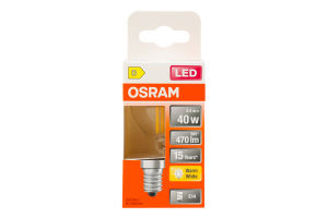 Лампа філаментна ЛЕД 3,4W E14 3000K P40 Osram