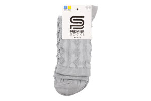 Шкарпетки жіночі з елементами 3Д класичні р.23-25 Premier Socks