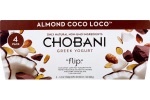 Chobani Greek Yogurt Flip Almond Coco Loco - 4 PK