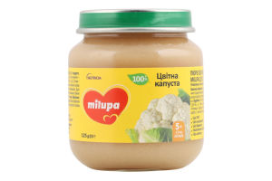 Пюре для дітей від 5міс овочеве Цвітна капуста Milupa с/б 125г
