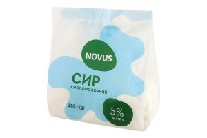 Сир к/м 5% Novus 330г