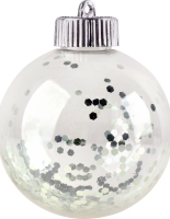 Прикраса ялинкова Куля з зірками 8см 833963