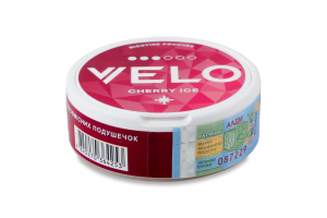 Подушечки никотиносодержащие бестабачные Cherry Ice Класический Velo 20х0.7г