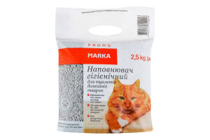 Наповнювач для туалету домашніх тварин 2,5кг Marka Promo