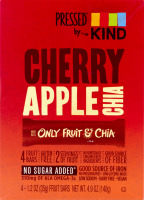 Pressed by KIND Cherry Apple Chia Fruit Bars - 4 CT