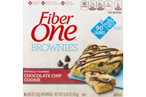 Fiber One Brownies Chocolate Chip Cookie - 6 CT