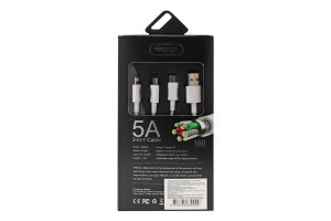 Кабель универсальный 1.2м 3в1 Micro/IOS/Type-c USB №CA-841 Treqa 1шт
