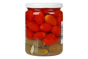 Асорті чері корнішони марин. Novus 480г