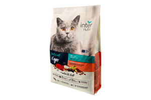 Корм д/енергійних котів Тесті Вігор з рибою та рисом сухий 3кг Інтернутрі