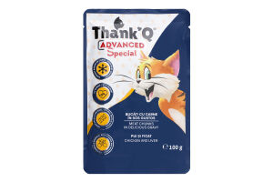 Корм д/котів THANKQ PREMIUM 100г Курка-Печінка И072 (Рум)