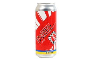 Пиво 0.5л 5% светлое нефильтрованное непастеризованное Зеник из Львова Pravda ж/б