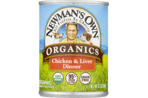 Newman's Own Organics Premium Dog Food Chicken & Liver Dinner