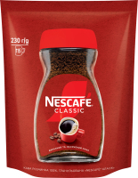 Кофе растворимый гранулированный Classic Nescafe д/п 230г