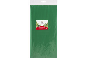 Smart Living Holiday Plastic Table Cover Festive Green 54" x 108"