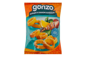 Кольца кукурузные со вкусом кальмара Gonzo м/у 40г