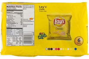 Lay's Classic Potato Chips - 6 PK