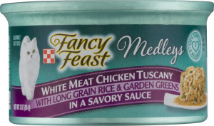 Fancy Feast Medleys Gourmet Cat Food White Meat Chicken Tuscany in a Savory Sauce