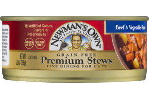 Newman's Own Grain Free Premium Stews For Cats Beef & Vegetable Stew