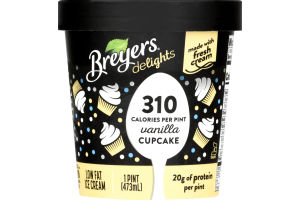 Breyers Delights Low Fat Ice Cream Vanilla Cupcake