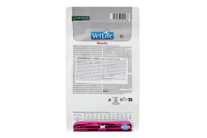Корм д/котів Vet Life Struvite д/розчинення струвітних уролітів сухий 400г Farmina