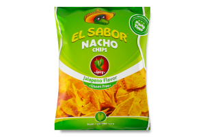 Чипси кукурудзяні зі смаком перцю халапеньо Nacho El Sabor м/у 225г
