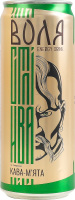 Напиток энергетический безалкогольный среднегазированный пастеризованный Кофе-мята Воля Моршинська ж/б 0.33л
