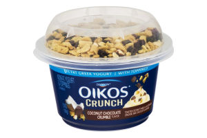 Dannon Oikos Nonfat Yogurt Crunch Coconut Chocolate Crumble